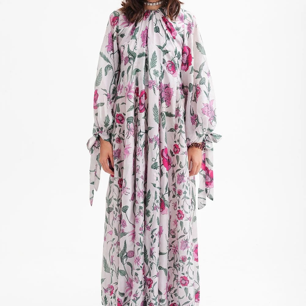 Isla and White Jules Maxi Dress